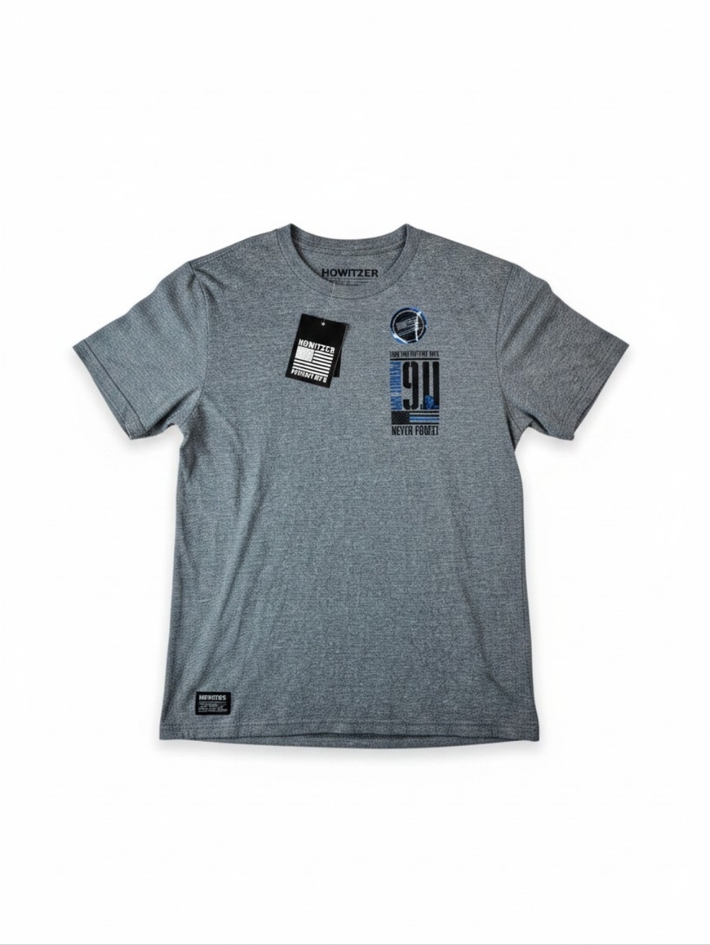 Howitzer Patriot MFG 9/11 Never Forget T-Shirt Men’s Medium Gray Graphic Tee NWT